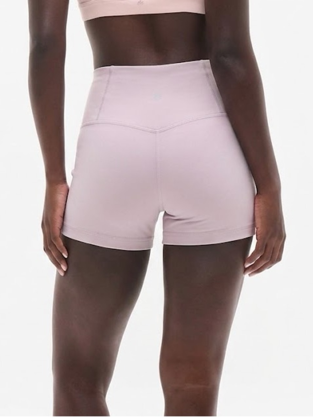 Athleta Elation Ultra High Rise Shortie Light Lavender Pink